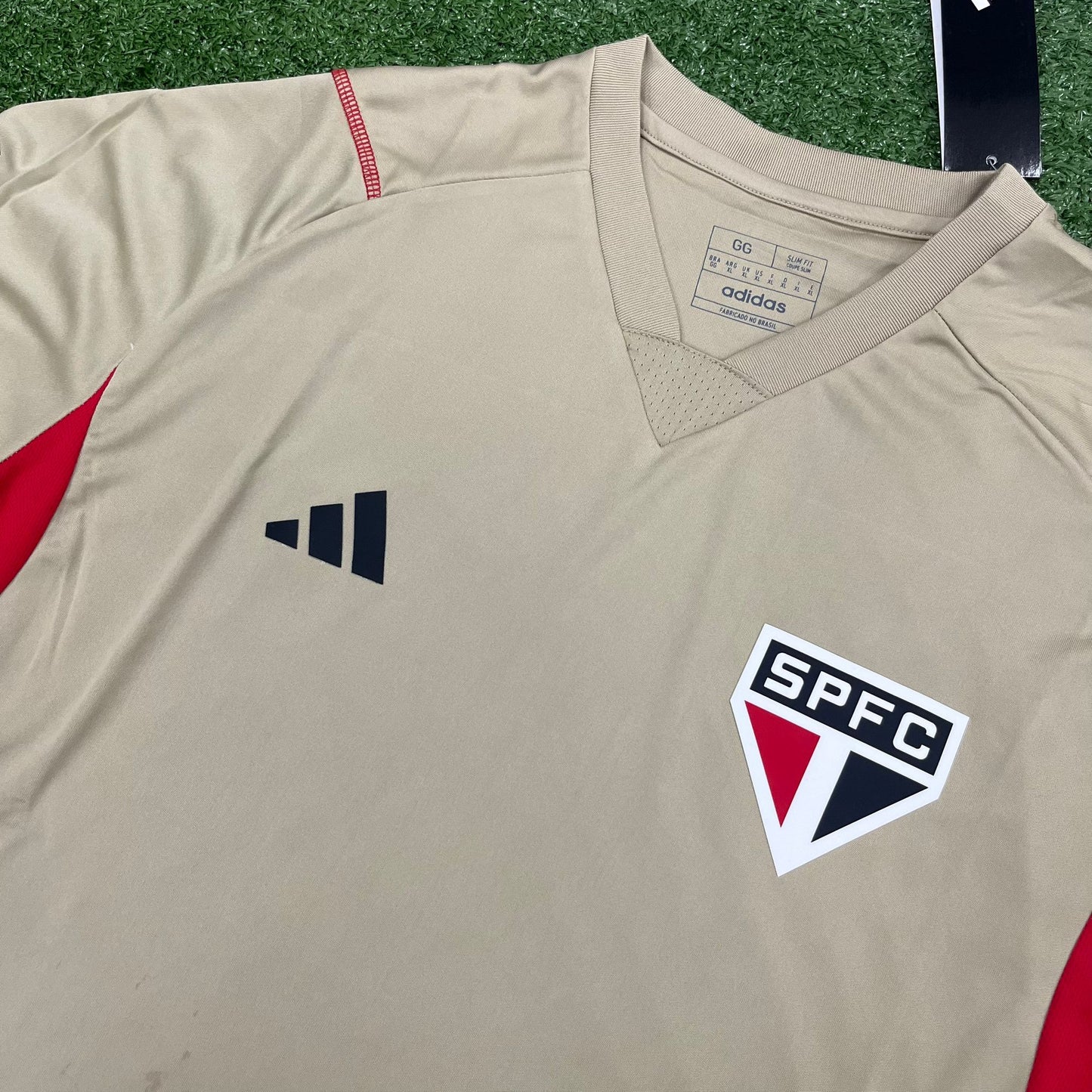 Camisa São Paulo Treino 2023/24 Adidas Bege