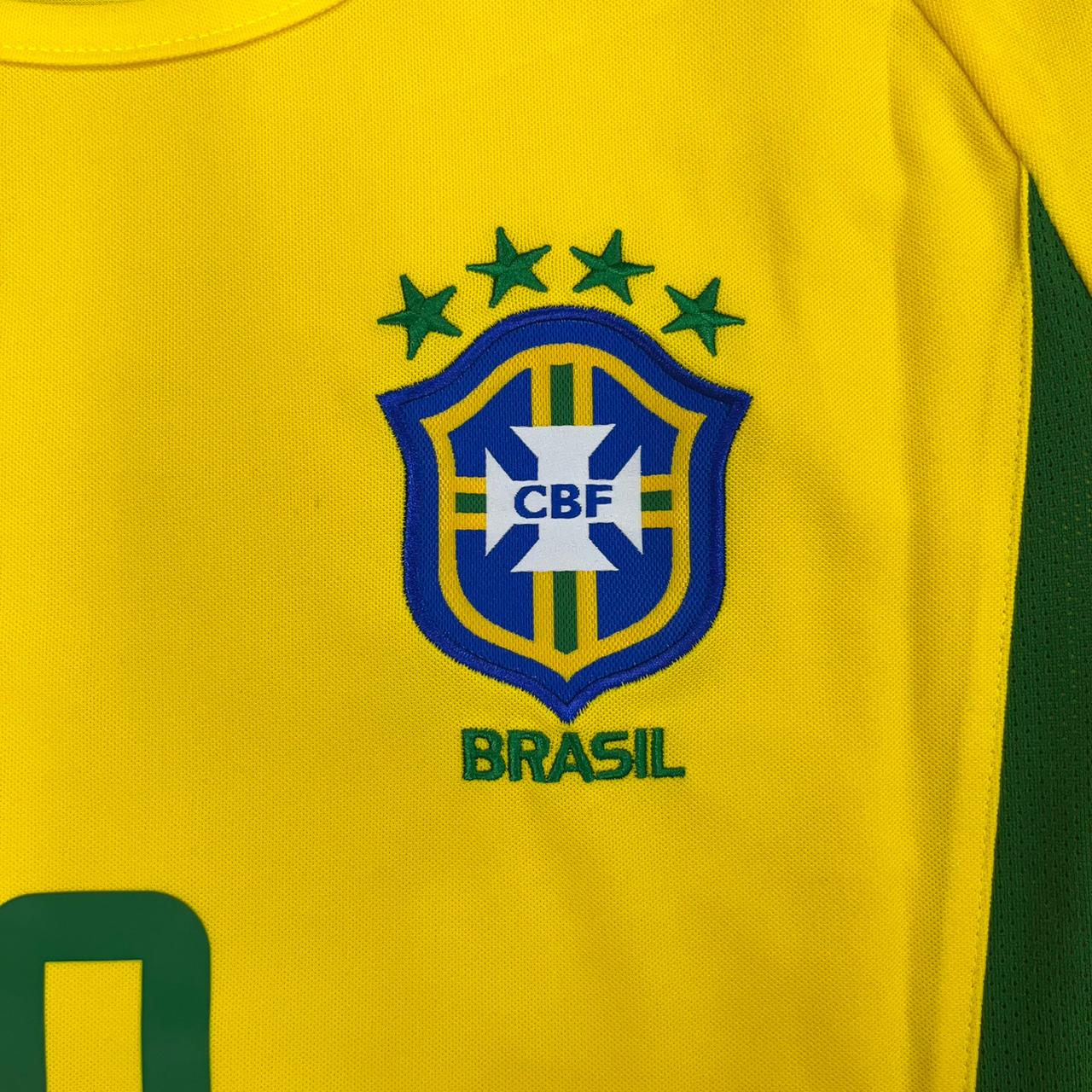 Camisa Retrô Seleção Brasileira I 2002 Ronaldo