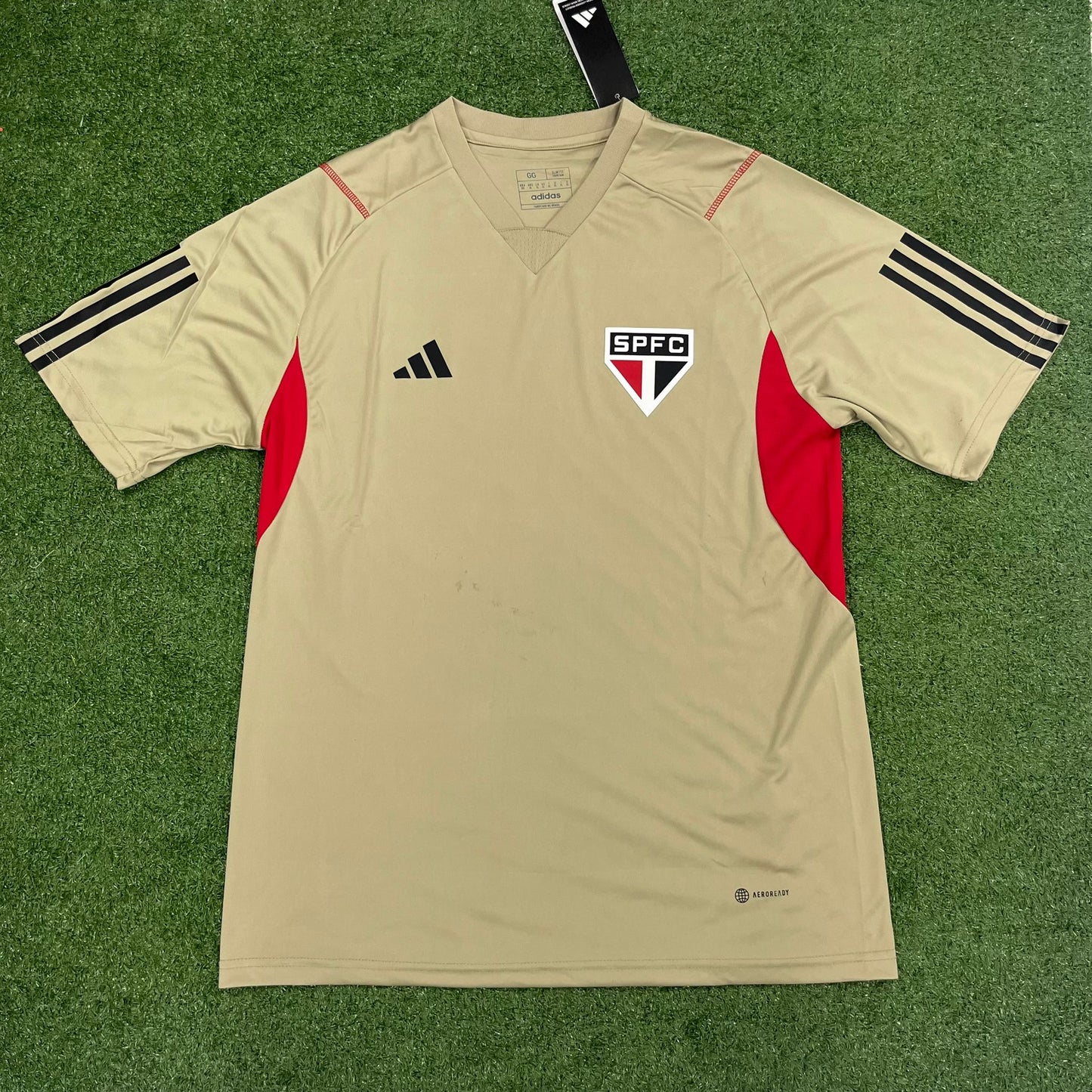 Camisa São Paulo Treino 2023/24 Adidas Bege