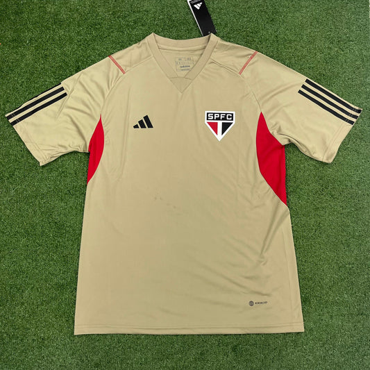 Camisa São Paulo Treino 2023/24 Adidas Bege