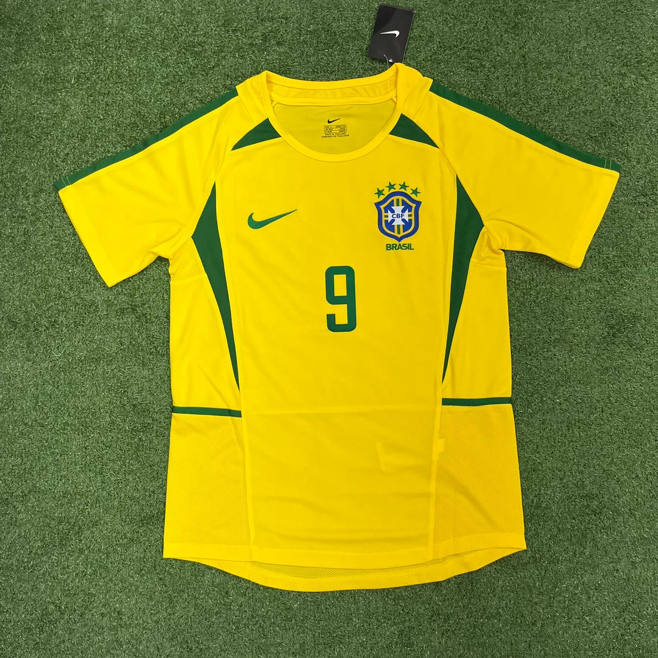 Camisa Retrô Seleção Brasileira I 2002 Ronaldo